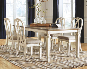 Realyn - Rectangular Dining Table Set #5pc.table,4chairs