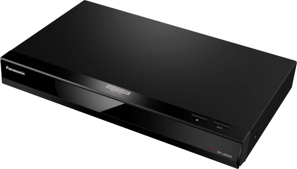 Panasonic - Streaming 4K Ultra HD Hi-Res Audio DVD/CD/3D Wi-Fi Built-In Blu-Ray Player, DP-UB420-K - Black