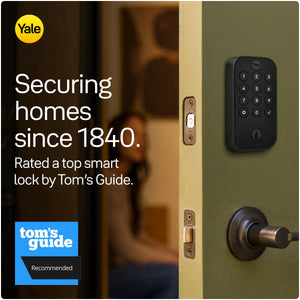 Yale - Assure Lock 2 - Smart Lock Wi-Fi Deadbolt with Push Button Keypad | Key Access - Satin Nickel