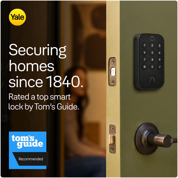 Yale - Assure Lock 2 - Smart Lock Wi-Fi Deadbolt with Push Button Keypad | Key Access - Satin Nickel