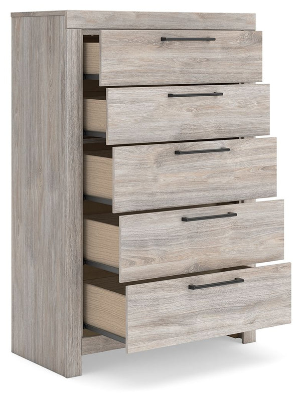 Broachmyn - Five Drawer Chest #gray