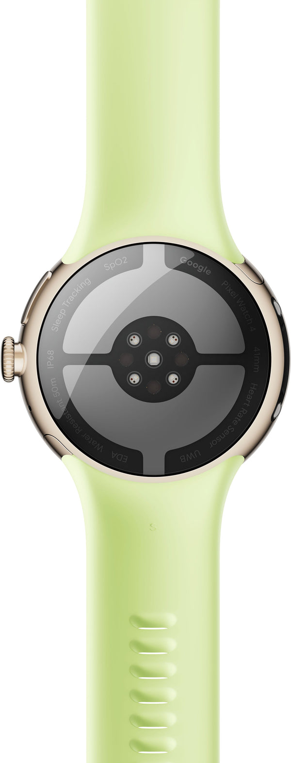 Google - Pixel Watch 4 (41mm) - Wi-Fi - Champagne Gold Case - Lemongrass Band - (2025)