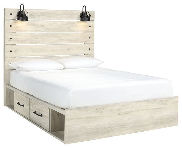 Cambeck - Panel Bed #queen #sidestorage
