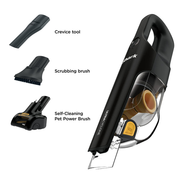 Shark - UltraCyclone Pet Pro+ CH951 Cordless Hand Vac with Self-Cleaning Pet Power Brush - Black