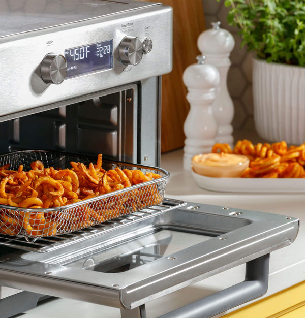 GE - Convection Toaster Oven with Air Fry - Stainless Steel