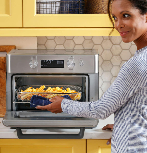 GE - Convection Toaster Oven with Air Fry - Stainless Steel