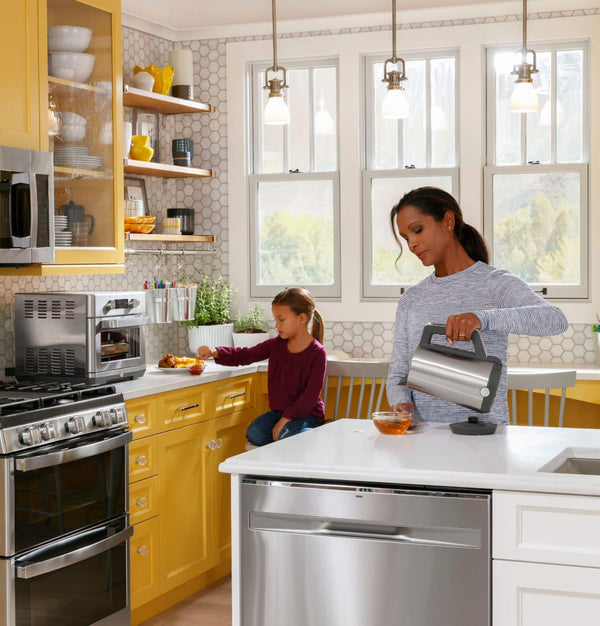 GE - Convection Toaster Oven with Air Fry - Stainless Steel