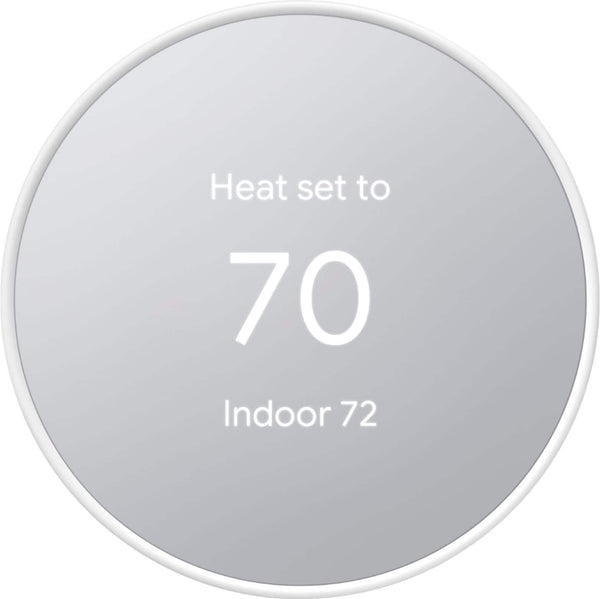 Google - Nest Thermostat - Programmable Wi-Fi Smart Thermostat - Snow