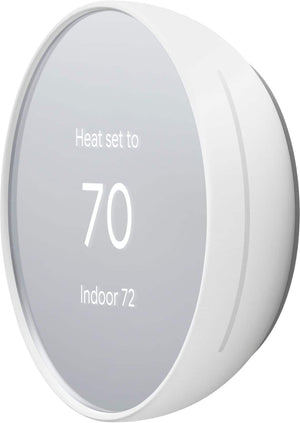 Google - Nest Thermostat - Programmable Wi-Fi Smart Thermostat - Snow