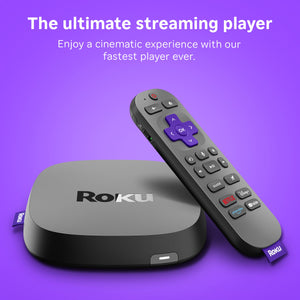 Roku - Ultra | 4K/HDR10+/Dolby Vision & Atmos Streaming Device with Rechargeable Backlit Voice Remote Pro - Free & Live TV - Black