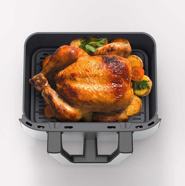 bella PRO - 9-qt. TriZone Touchscreen Air Fryer with Dual Flex Basket - Stainless Steel