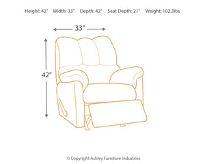 Darcy - Rocker Recliner #black