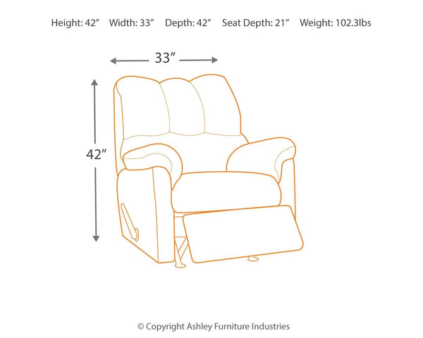 Darcy - Rocker Recliner #black