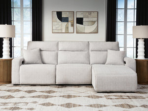 Modmax II - 3 Piece Reclining Sectional #lightgray #3pc.powerrecliningsofawithrafpressbackpowerchaise