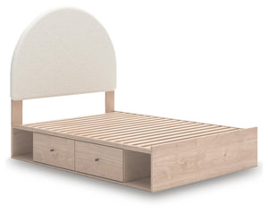 Arloster - Upholstered Panel Bed #full #2underbedstorageunits