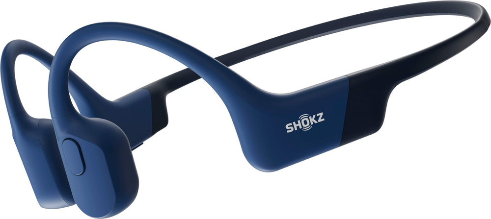 Shokz - OpenRun Wireless Bone Conduction Open-Ear Bluetooth Endurance Headphones (USB-Charging) - Blue