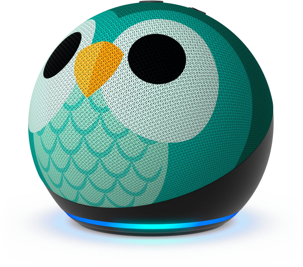 Echo Dot Kids with Alexa (newest model), Designed for kids, w/ parental controls, Includes 1 Year of Amazon Kids+ - Owl