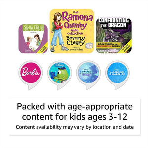 Echo Dot Kids with Alexa (newest model), Designed for kids, w/ parental controls, Includes 1 Year of Amazon Kids+ - Owl