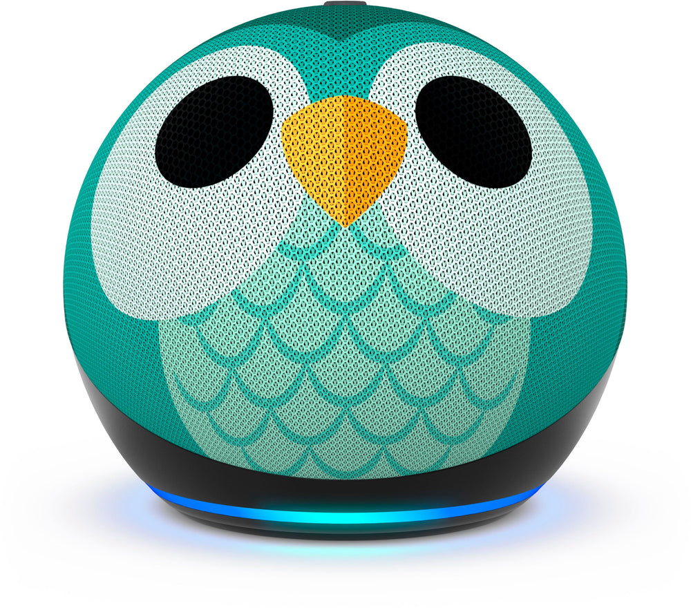 Echo Dot Kids with Alexa (newest model), Designed for kids, w/ parental controls, Includes 1 Year of Amazon Kids+ - Owl