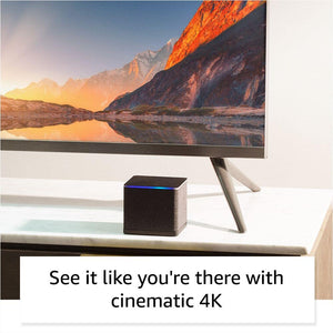 Amazon - Fire TV Cube, with AI-powered Fire TV Search, Hands-free streaming device w/ Alexa, Wi-Fi 6E, 16 GB, 4K Ultra HD - Black