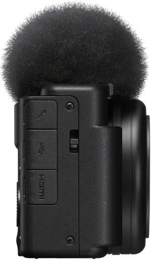 Sony - ZV-1F Vlog Camera for Content Creators and Vloggers - Black