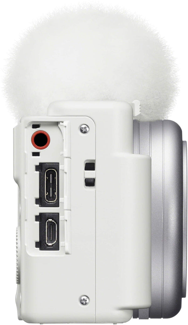 Sony - ZV-1F Vlog Camera for Content Creators and Vloggers - White