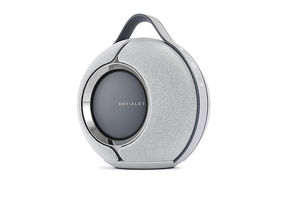 Devialet - Mania Portable Bluetooth and Wi-Fi Capability Speaker (w/Charging Dock) - Light Gray