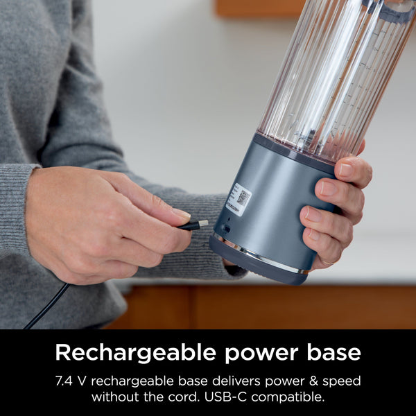 Ninja - Blast 18 oz. Portable Blender - Denim Blue