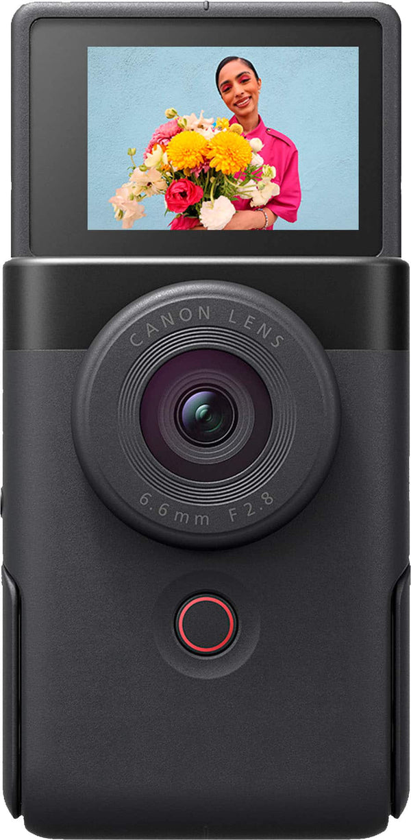 Canon - PowerShot V10 4K Video 20.9-Megapixel Digital Camera for Vloggers and Content Creators - Black