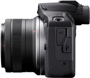 Canon - EOS R100 4K Video Mirrorless Camera with RF-S18-45mm f/4.5-6.3 IS STM Lens - Black