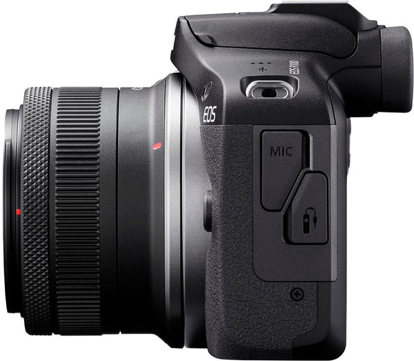 Canon - EOS R100 4K Video Mirrorless Camera with RF-S18-45mm f/4.5-6.3 IS STM Lens - Black