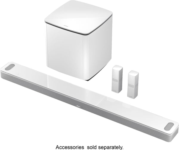 Bose - Smart Ultra Soundbar with Dolby Atmos and Voice Assistant - Arctic White