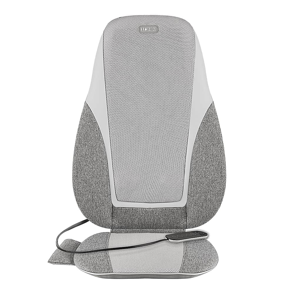 Homedics - Shiatsu + Kneading & Vibration Massage Cushion with Heat - Gray