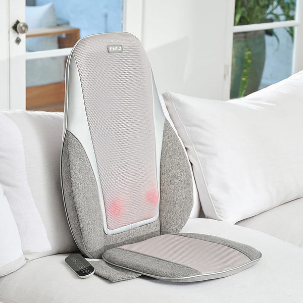 Homedics - Shiatsu + Kneading & Vibration Massage Cushion with Heat - Gray