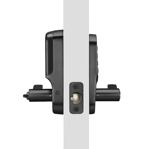 Yale - Assure Lock - Electronic Lever Lock with Keypad | Key Access - Black Suede