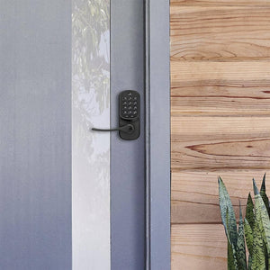 Yale - Assure Lock - Electronic Lever Lock with Keypad | Key Access - Black Suede
