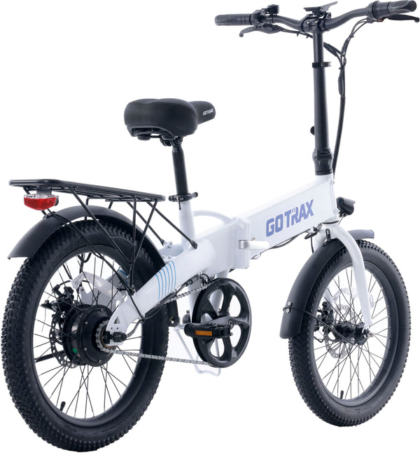 GoTrax - Z4 LITE Folding eBike w/ 25mi Max Operating Range and 20mph Max Speed - White