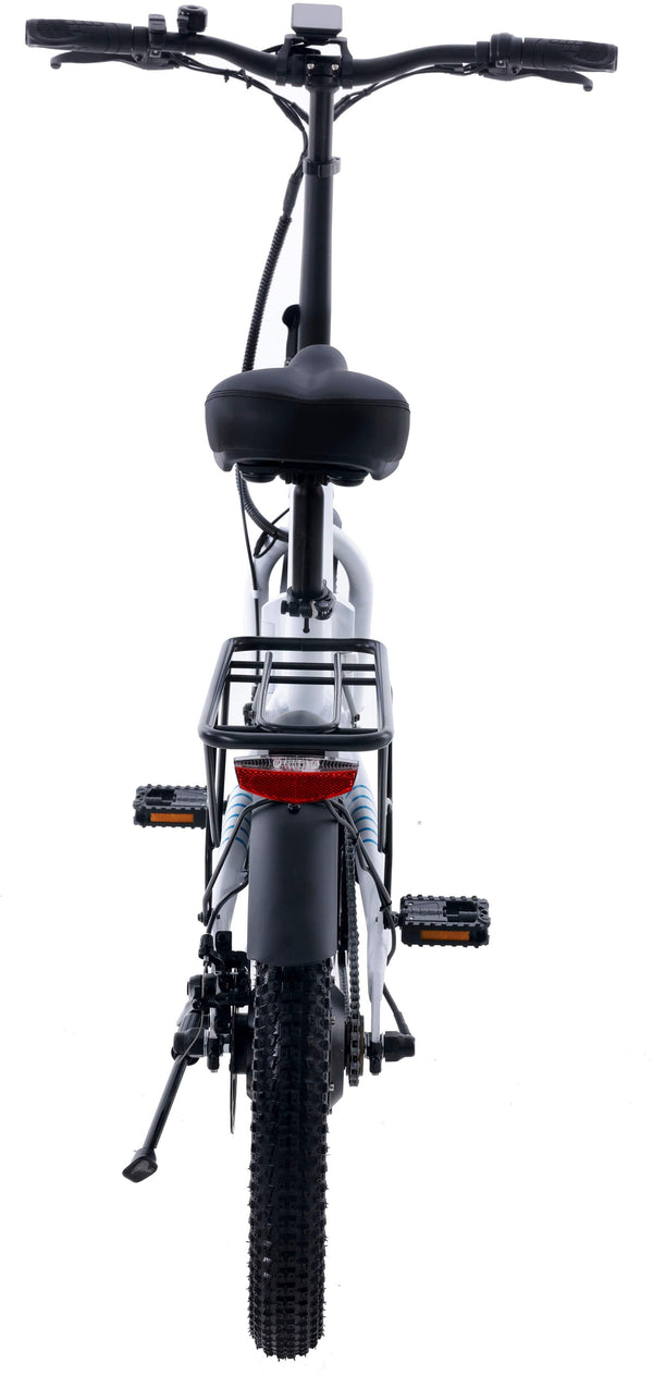 GoTrax - Z4 LITE Folding eBike w/ 25mi Max Operating Range and 20mph Max Speed - White