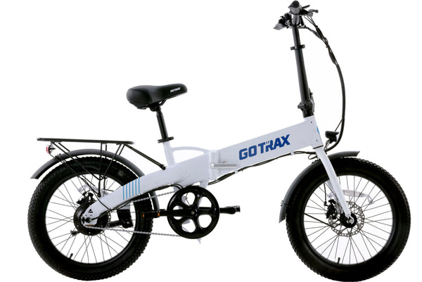 GoTrax - Z4 LITE Folding eBike w/ 25mi Max Operating Range and 20mph Max Speed - White