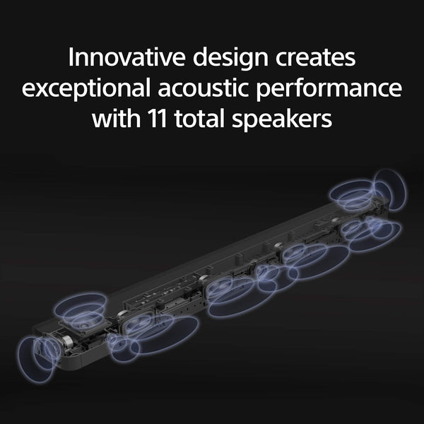 Sony - BRAVIA Theater Bar 8 with 11 speakers, Dolby Atmos/DTS: X - Black