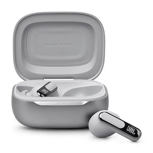 JBL - Live Beam 3 True Wireless Noise Cancelling Earbuds - 2024 - Silver