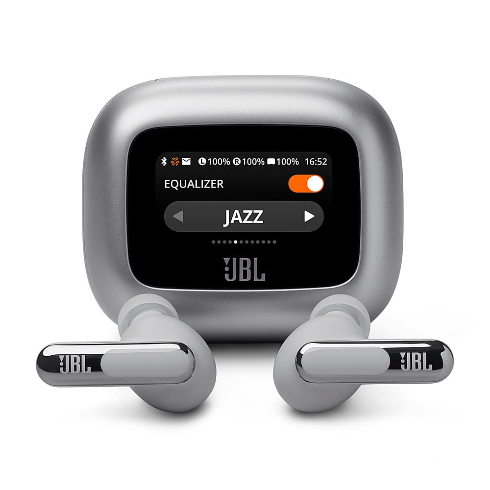 JBL - Live Beam 3 True Wireless Noise Cancelling Earbuds - 2024 - Silver
