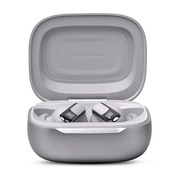 JBL - Live Beam 3 True Wireless Noise Cancelling Earbuds - 2024 - Silver