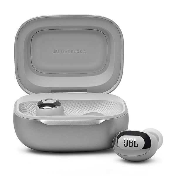 JBL - Live Buds 3 True Wireless Noise Cancelling Earbuds - 2024 - Silver