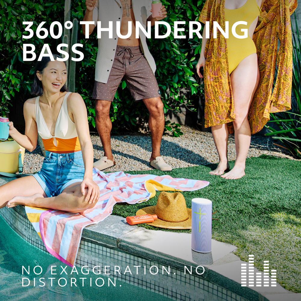 Ultimate Ears - MEGABOOM 4 Portable Wireless Bluetooth Speaker with Waterproof, Dustproof and Floatable design - Cobalt Blue