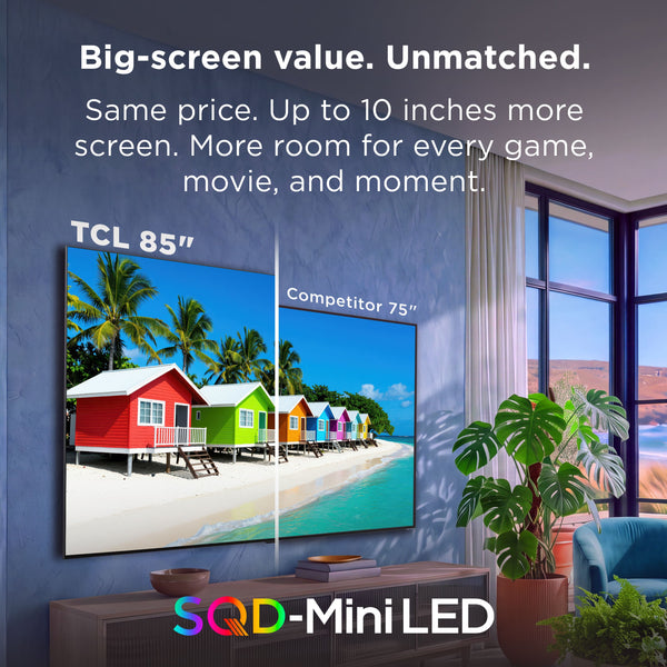 TCL - 65" Class QM7L Series 4K UHD HDR SQD-Mini LED Smart TV with Google TV (2026)