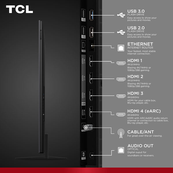 TCL - 65" Class QM7L Series 4K UHD HDR SQD-Mini LED Smart TV with Google TV (2026)