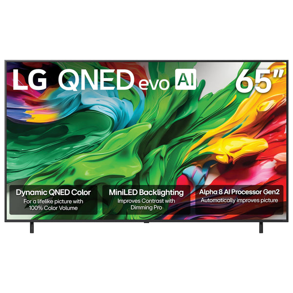 LG - 65" Class 85A Series QNED evo AI MiniLED 4K UHD Smart  webOS TV (2025)