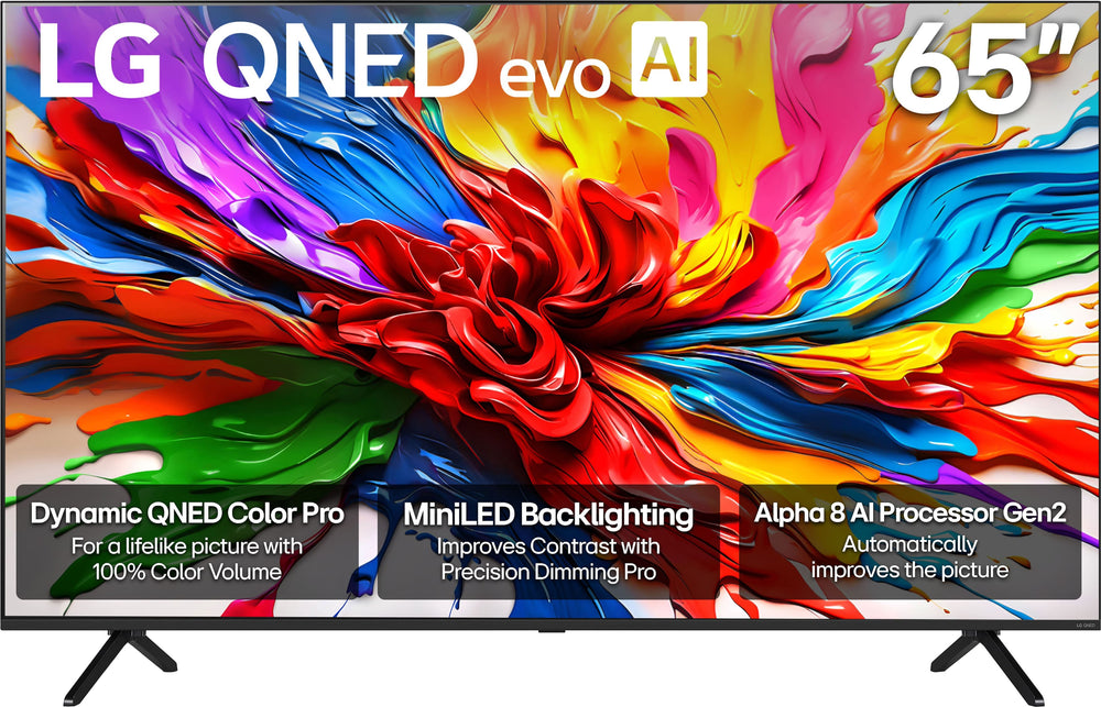 LG - 65" Class 92A Series QNED evo AI Mini LED 4K UHD Smart webOS TV (2025)