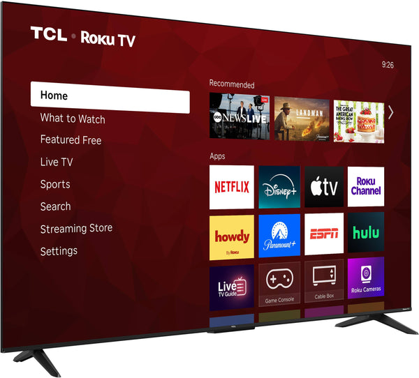 TCL - 65" Class S55LR Series 4K UHD HDR LED Smart TV with Roku TV (2026)